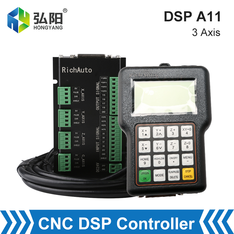 CNC Điều Khiển Richauto DSP A1 - đánh giá và giá Richauto A11 Dsp Controller 3 Axis